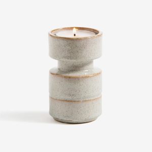 Farmhouse Candle Holders Wooden Small Pillar