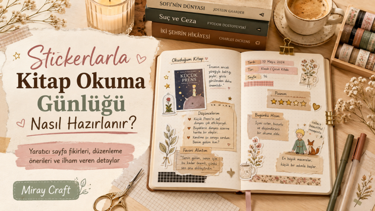 Stickerlarla Kitap Okuma Günlüğü Nasıl Hazırlanır? Yaratıcı Sayfa Fikirleri