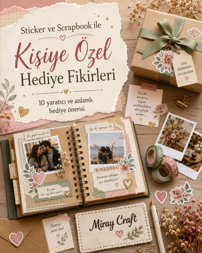 Sticker ve Scrapbook ile Kişiye Özel Hediye Nasıl Hazırlanır? 10 Anlamlı Fikir