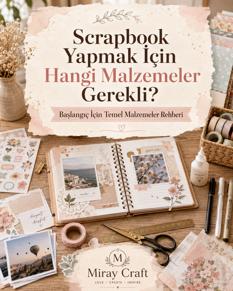 Scrapbook Malzemeleri Nelerdir? Yeni Başlayanlar İçin Alışveriş Rehberi