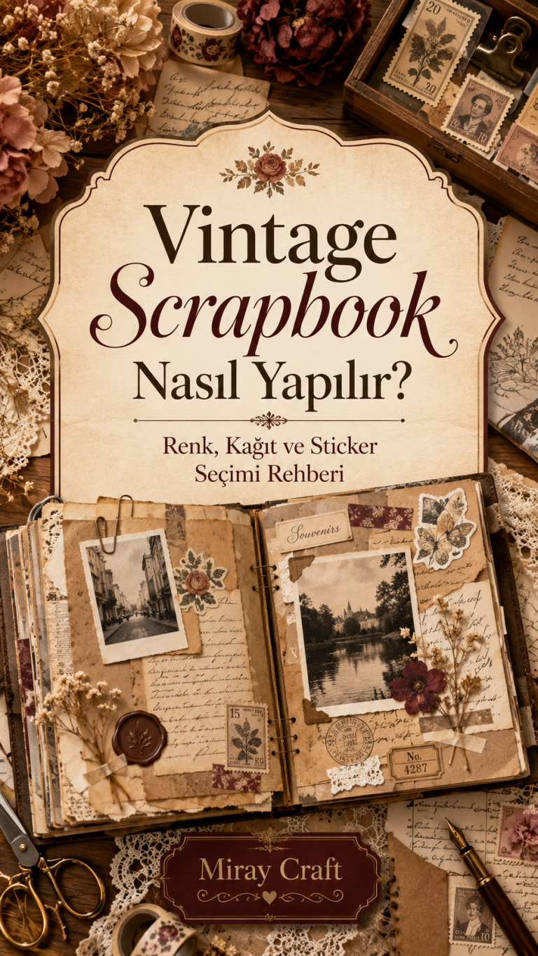 Vintage Scrapbook Nasıl Yapılır? Renk, Kâğıt ve Sticker Seçimi
