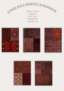 ÇOKLU DESEN ETNİK HALI MOTİFLİ 10'LU SCRAPBOOK KAĞIT SETİ A5 BOYUT