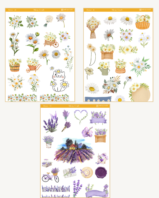 6lı çiçek temalı set 1 6lı çiçek temalı set 1