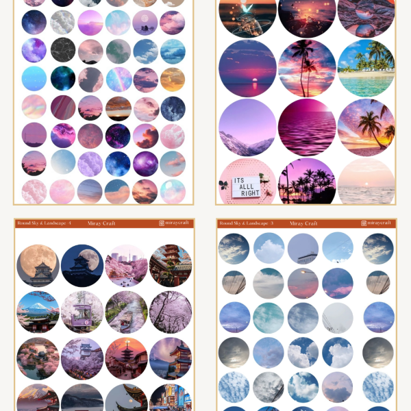 7li gökyüzü temalı sticker 7li gökyüzü temalı sticker