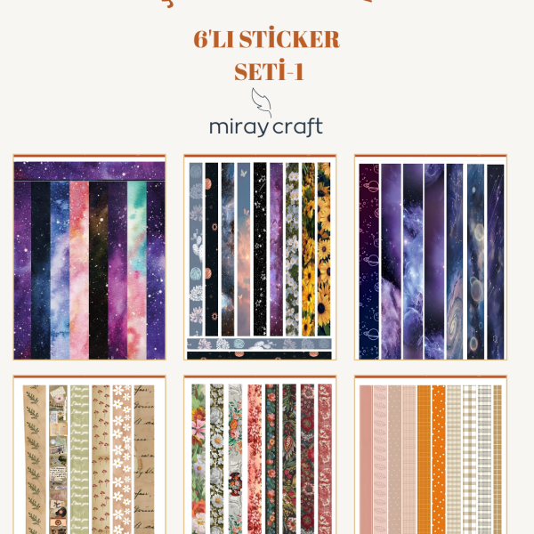 6lışeritsticker set1 6lışeritsticker set1