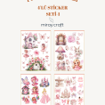 4lü prenses temalı sticker 1