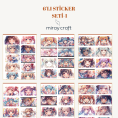 6lı anime kız sticker seti11