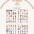 ingilizce sticker seti