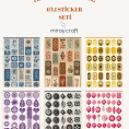 renkli vintage sticker seti 5