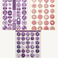 renkli vintage sticker set 8