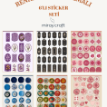 renkli vintage sticker seti9