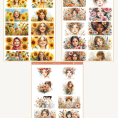 çiçek açan kızlar temalı sticker seti 1