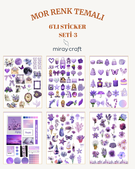 mor renk temalı set 3 mor renk temalı set 3