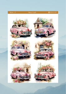 1 Adet Açan Çiçekler Temalı Sticker – 12x17 cm Scrapbook, Bullet Journal, Planlayıcı İçin