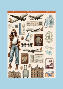 1 Adet Sıcak ve Huzurlu Anlar Temalı Sticker(12x17 cm)Scrapbook, Bullet Journal, Planlayıcı İçin