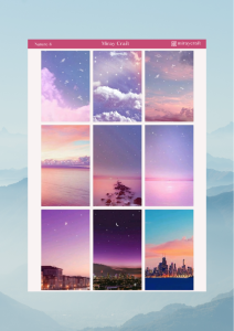 1 Adet Doğa Temalı Sticker Seti – 12x17 cm | Bullet Journal, Scrapbook, Ajanda ve Planlayıcı İçin