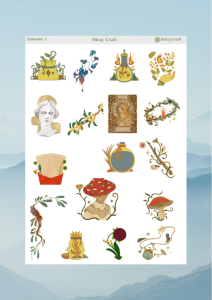 Fantastic Temalı 12*17 Cm Sticker