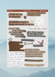1 Sayfa Aşk Notları Temalı Sticker (12x17 cm) Bullet Journal, Scrapbook, Ajanda ve Planlayıcı İçin