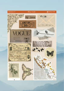 1 Sayfa Aşk Notları Temalı Sticker (12x17 cm) Bullet Journal, Scrapbook, Ajanda ve Planlayıcı İçin