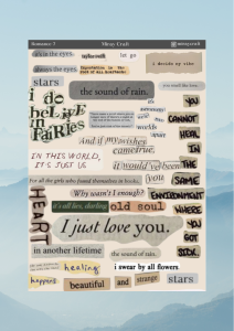 1 Sayfa Aşk Notları Temalı Sticker (12x17 cm) Bullet Journal, Scrapbook, Ajanda ve Planlayıcı İçin