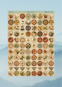 1 Adet Vintage Temalı Sticker (12×17 cm) Bullet Journal, Scrapbook, Ajanda ve Planlayıcı İçin