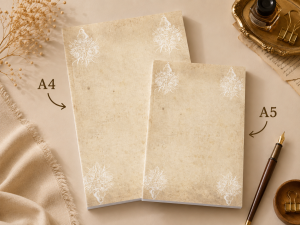 Vintage Temalı 2'li Set (A4-A5) Notepad - Not Defteri - Bloknot