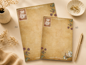 Vintage Temalı 2'li Set (A4-A5) Notepad - Not Defteri - Bloknot